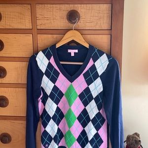 Lilly Pulitzer Argyle Sweater